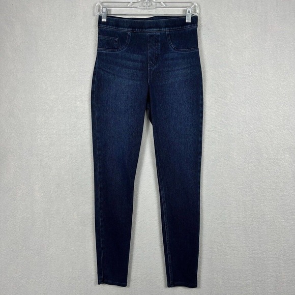 Spanx Jean-ish Ankle Leggings Size Small in Twilight Rinse PullOn Stretch - Picture 1 of 14